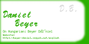 daniel beyer business card
